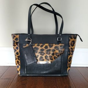 Nine West Cheetah Shoulderbag with ID  Holder